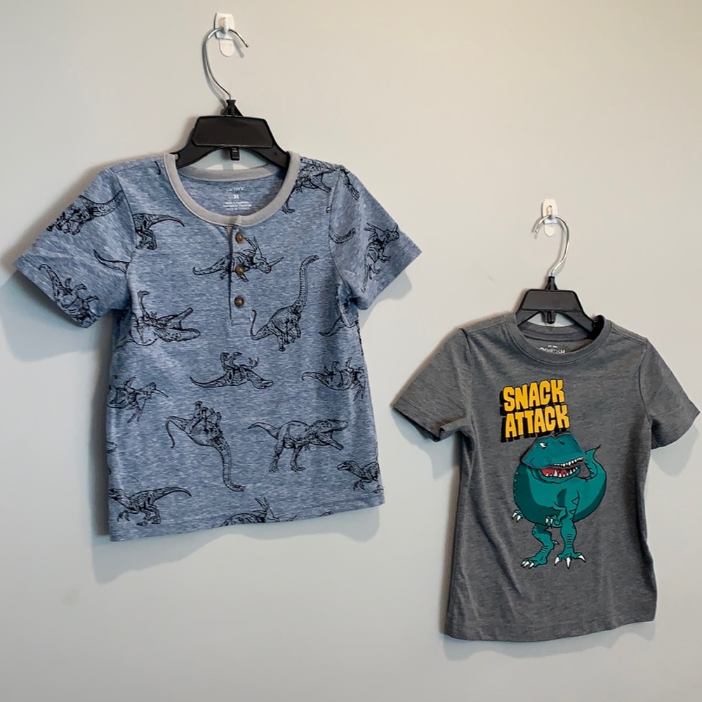 Carter’s Bundle of 2 Dinosaur T-shirts Size 3T